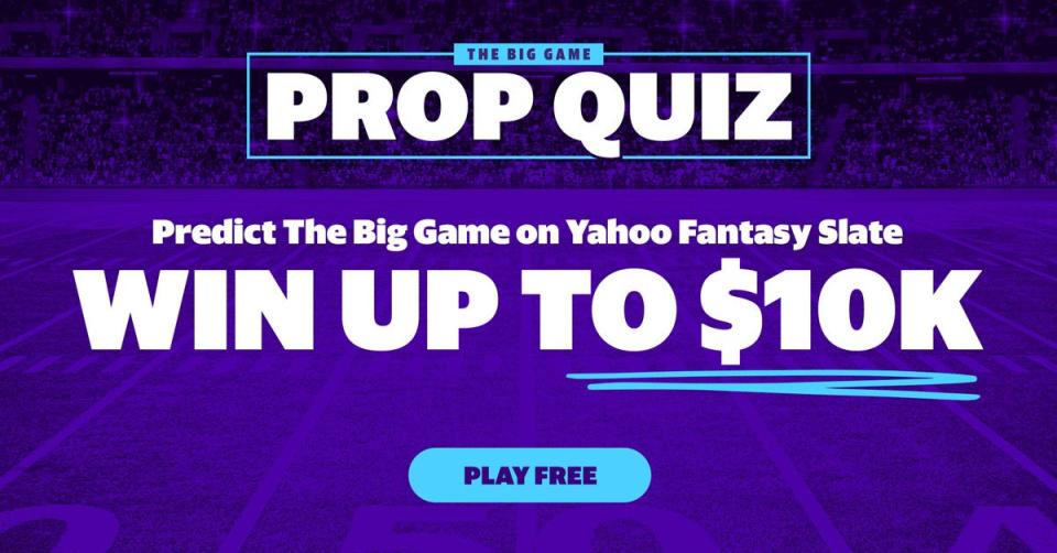 Join the free-to-enter Big Game prop quiz with a chance to win up to $10K.
