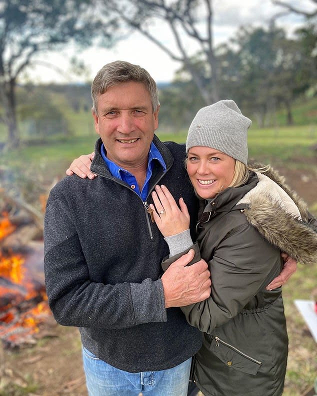 Sam Armytage, Richard Lavender show off engagement ring