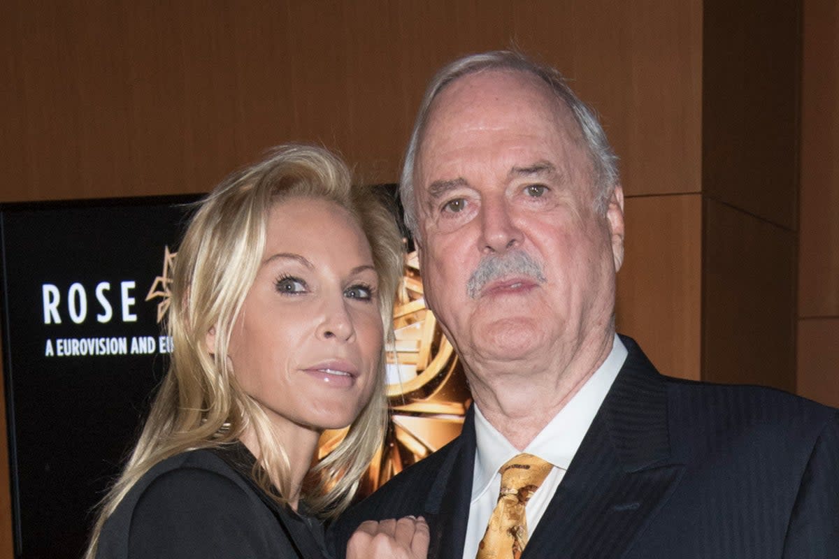 Cleese and his fourth wife Jennifer Wade (Getty Images)