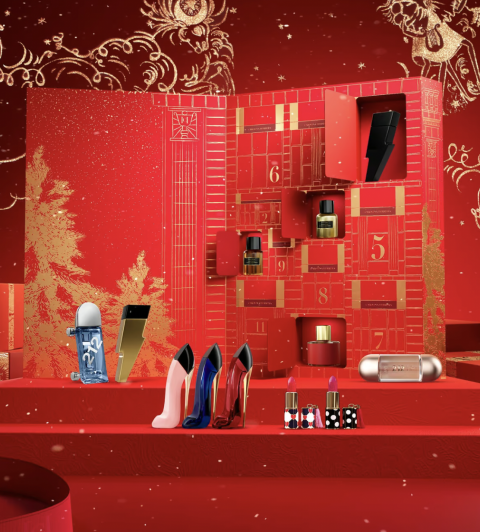 <p><a href="https://www.carolinaherrera.com/us/en/p-fragrance/herrera-advent-calendar-hd23/" rel="nofollow noopener" target="_blank" data-ylk="slk:Shop Now;elm:context_link;itc:0;sec:content-canvas" class="link ">Shop Now</a></p><p>Advent Calendar: 12 Days of Beauty</p><p>carolinaherrera.com</p><p>$150.00</p><span class="copyright">Carolina Herrera</span>