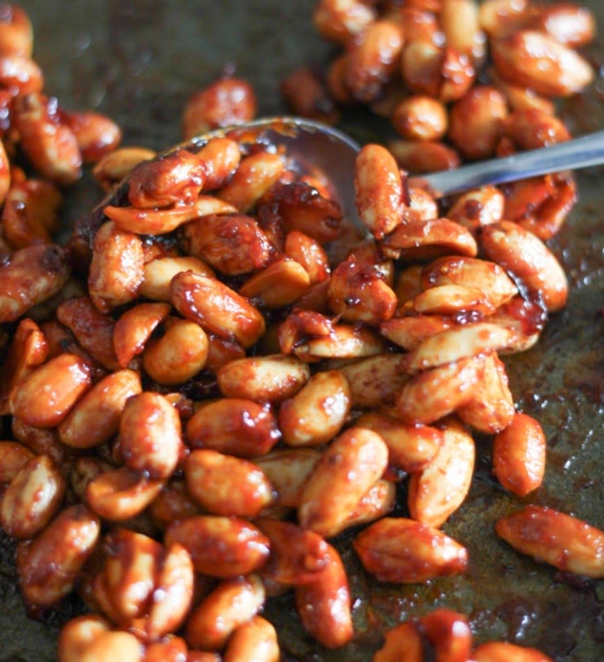 Honey-Chipotle Roasted Peanuts from Amuse Your Bouche