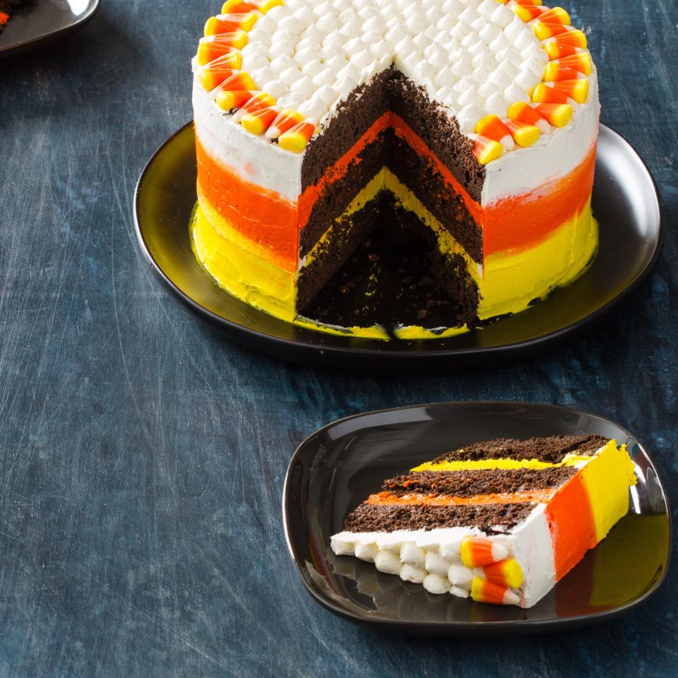 America's Test Kitchen has a candy corn cake, which uses 45-50 pieces of the candy as an ingredient. This should be banned, along with all candy corn.