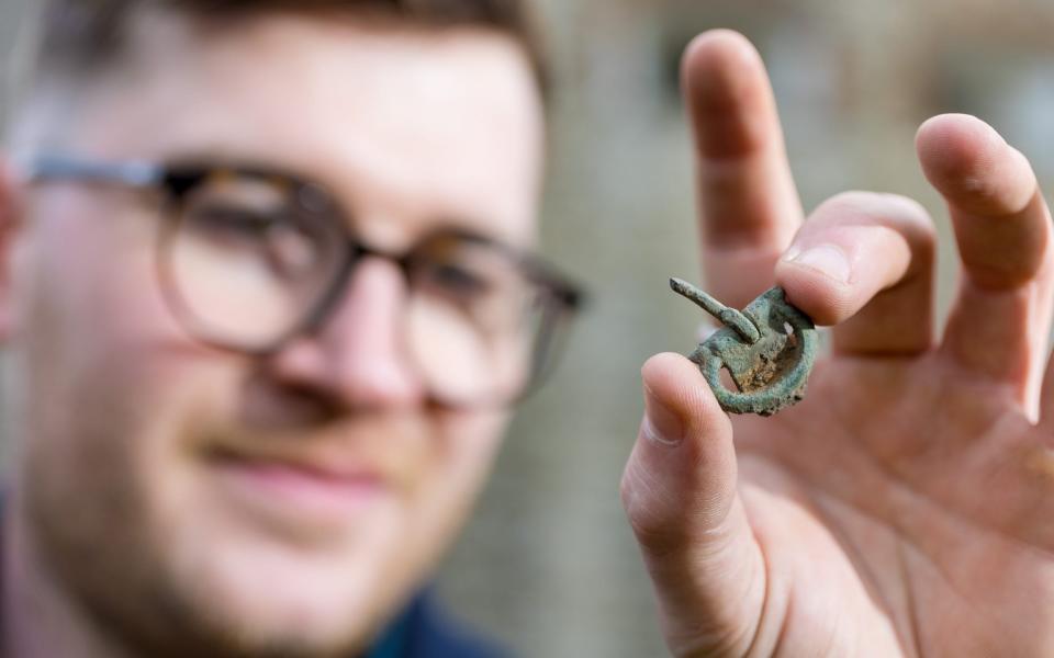 A late medieval or Tudor buckle, likely to have come from a dagger belt, was also found - Richard Lea-Hair/leahairphotography