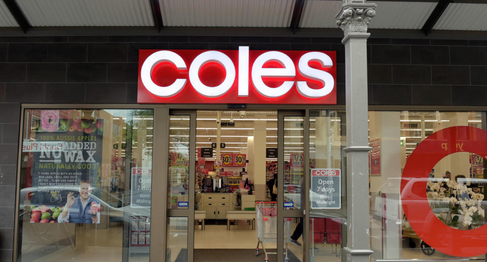 Coles store pictured after photo of haul shared online.