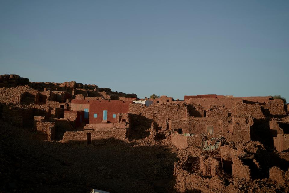 A general view of the old town of Oualata, Eastern Mauritania, on Dec. 9, 2023.