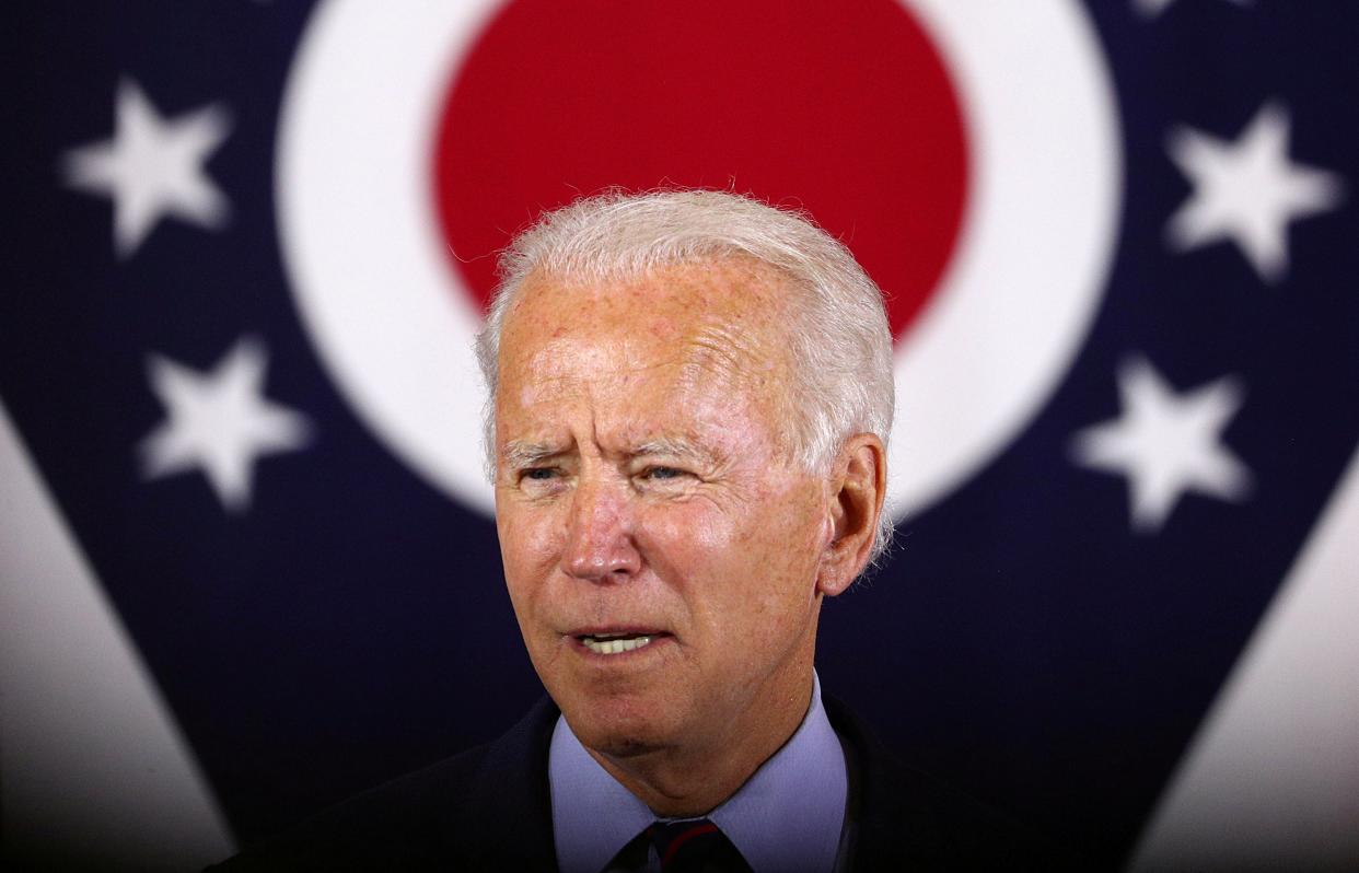 A poll for The Independent finds Joe Biden ahead but with warning signs emerging (Reuters)