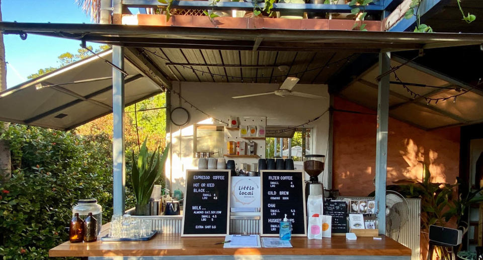 Little Local Cafe Broome coffee cart.