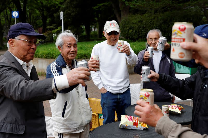 FILE PHOTO: The Wider Image: For Japan's ageing soccer players, 80 is the new 50