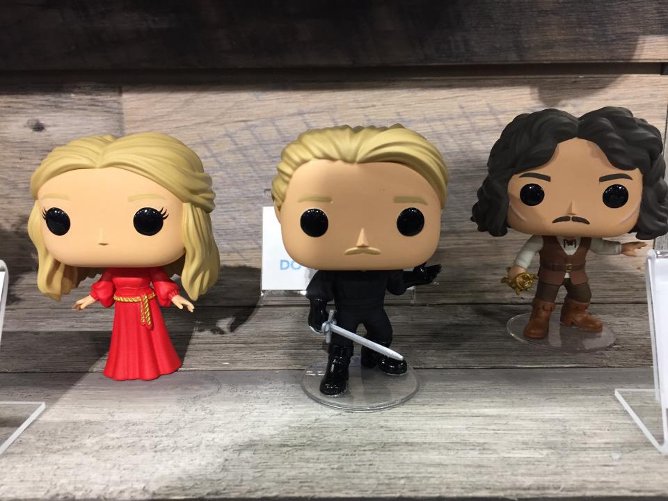 <p>Buttercup, Wesley, and Inigo Montoya Funko POP figures? As you wish. (Photo: Ethan Alter) </p>