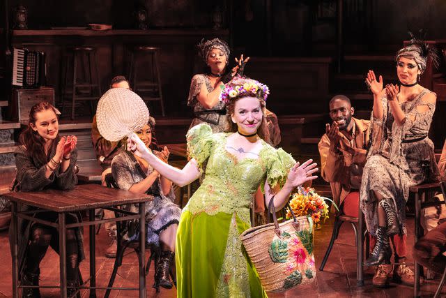 <p>Matthew Murphy</p> Ani DiFranco (center) in Broadway's Hadestown