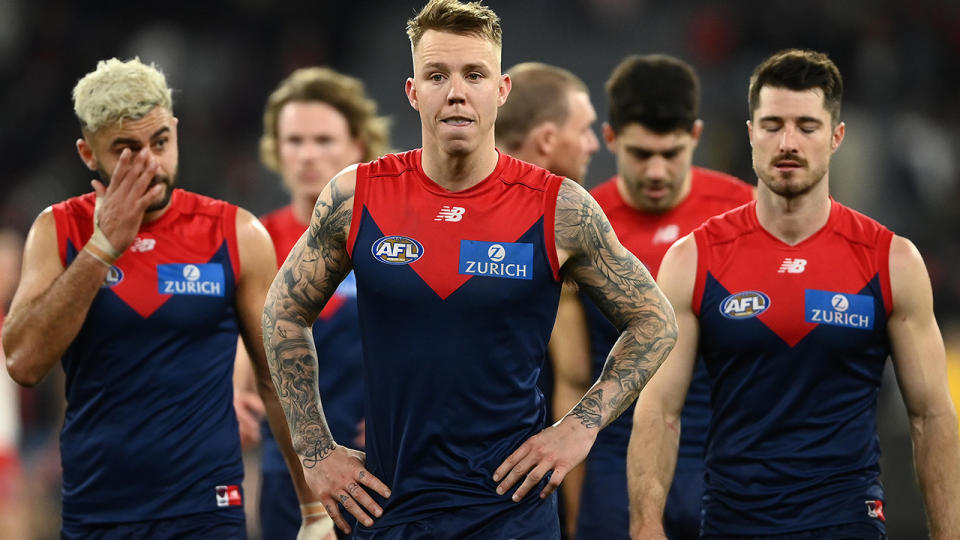 The Demons are looking to bounce back quickly after being upstaged by the Swans in last weekend's qualifying final. (Photo by Quinn Rooney/Getty Images)