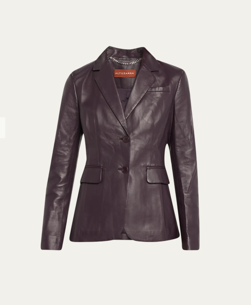 <p><a href="https://go.redirectingat.com?id=74968X1596630&url=https%3A%2F%2Fwww.bergdorfgoodman.com%2Fp%2Faltuzarra-fenice-leather-blazer-jacket-prod182340424&sref=https%3A%2F%2Fwww.harpersbazaar.com%2Ffashion%2Ftrends%2Fg37170989%2Fleather-blazers%2F" rel="nofollow noopener" target="_blank" data-ylk="slk:Shop Now;elm:context_link;itc:0;sec:content-canvas" class="link ">Shop Now</a></p><p>Fenice Leather Blazer Jacket</p><p>$1995.00</p>