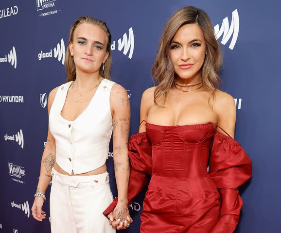 <p>G Flip and Chrishell Stause</p> G Flip and Chrishell Stause attend the GLAAD Media Awards at The Beverly Hilton on March 30, 2023 in Beverly Hills, California