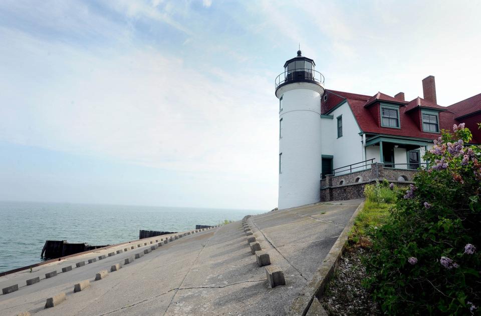 The Point Betsie Lighthouse located off M-22 just north of Frankfort.  