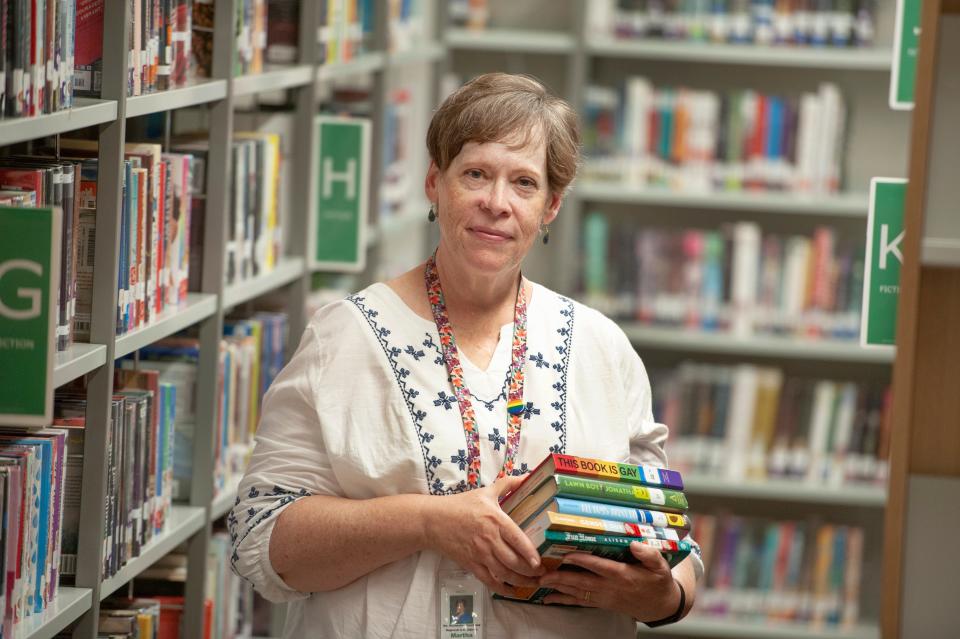 Martha Hickson, a veteran school librarian in New Jersey, was harassed and questioned after refusing to remove controversial books from her library’s collection.