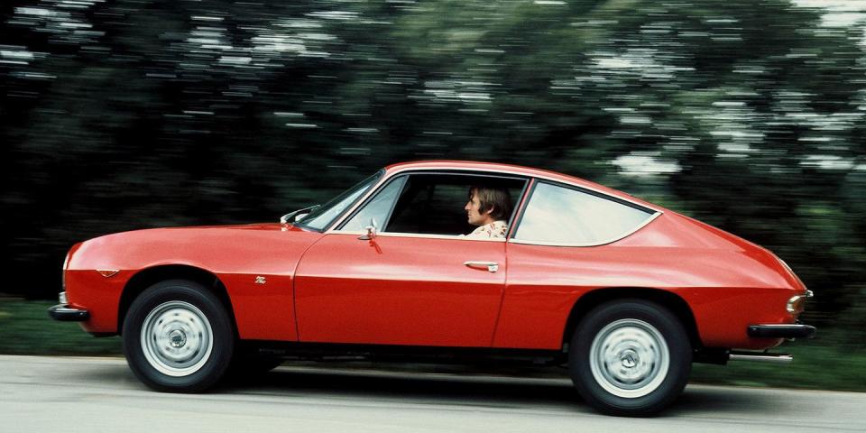 <p>The Lancia Fulvia is a great car, especially in coupe form. But if you want your Fulvia with better aerodynamics and a lower chance of losing it in the parking lot, you pick the Zagato-styled Fulvia Sport. It's not as traditionally beautiful as the Coupe, but we love it anyways.</p>