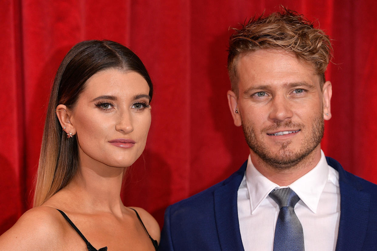 MANCHESTER, ENGLAND - JUNE 03:  Charley Webb and Matthew Wolfenden attend  The British Soap Awards at The Lowry Theatre on June 3, 2017 in Manchester, England. The Soap Awards will be aired on June 6 on ITV at 8pm.  (Photo by Jeff Spicer/Getty Images)