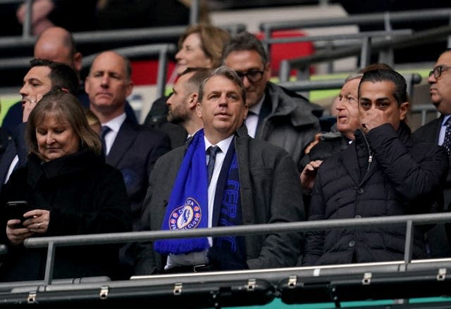 Chelsea have spent more than £1billion on players since co-owner Todd Boehly, centre, arrived at the club