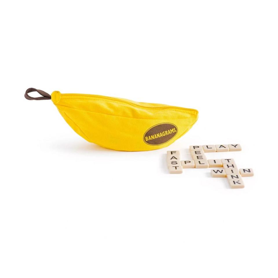 <p><a href="https://www.amazon.com/Bananagrams-BAN001/dp/1932188126/?tag=syn-yahoo-20&ascsubtag=%5Bartid%7C2089.g.32008043%5Bsrc%7Cyahoo-us" rel="nofollow noopener" target="_blank" data-ylk="slk:Shop Now;elm:context_link;itc:0;sec:content-canvas" class="link ">Shop Now</a></p><p>Bananagrams Two-Player Game </p><p>amazon.com</p><p>$14.99</p>