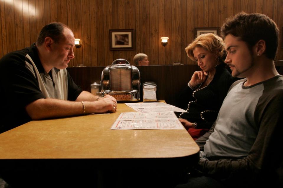 The booth featured in the final episode of “The Sopranos” was put up for auction Wednesday night. HBO