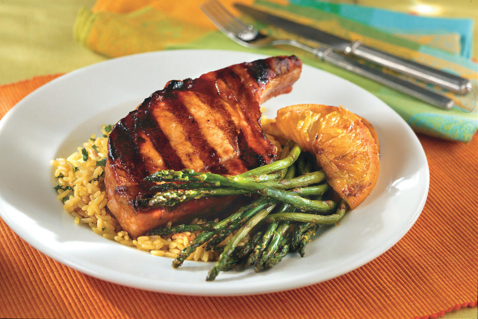 Saucy Pork Chops With Orange Slices