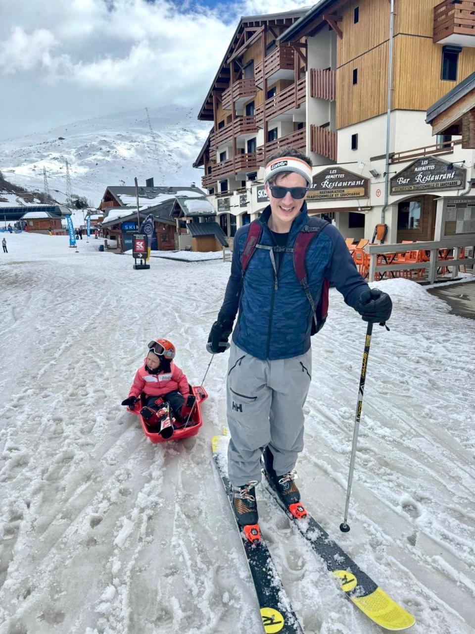 Toboggan run Max and Arthur