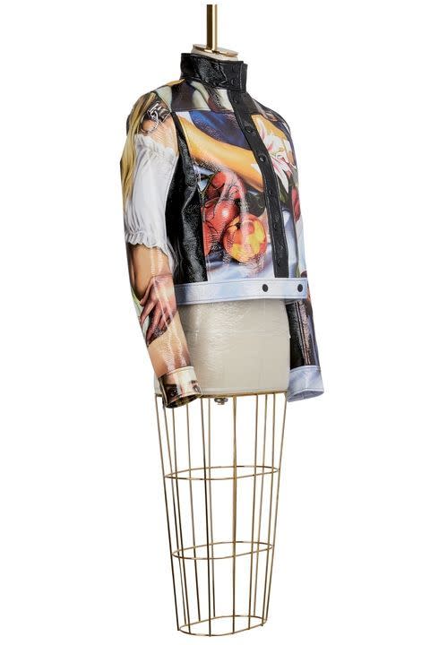 <p><em>Courreges printed jacket</em><em>, </em><span>£1,425, <a rel="nofollow noopener" href="https://www.24sevres.com/en-gb/vinyl-printed-jacket-courreges_49GMS?color=multi" target="_blank" data-ylk="slk:24Sévres;elm:context_link;itc:0;sec:content-canvas" class="link ">24Sévres</a></span></p>