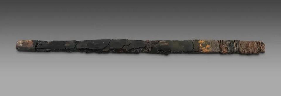 A rusty sword found in the 1,800-year-old tomb.