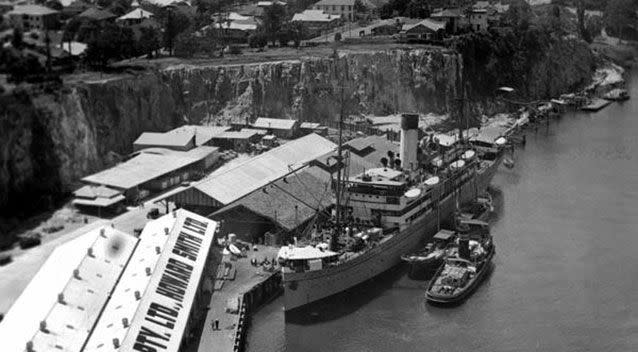 A historic photo taken of the wharves. Source: Supplied.