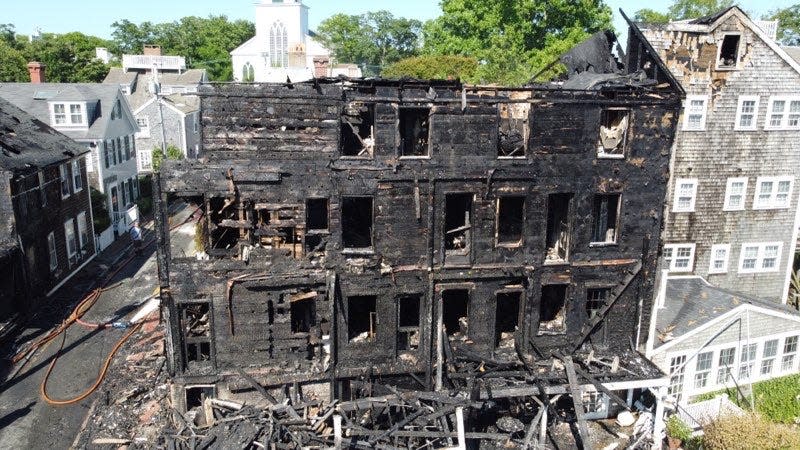 The Veranda House on Nantucket burned in an early morning fire on July 9.