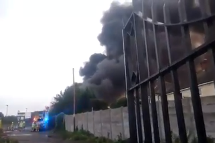 Northfleet fire: Homes evacuated as firefighters battle huge blaze in Kent