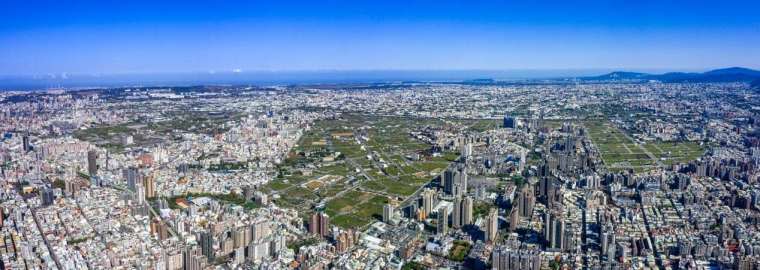 14期重劃區區域空拍全景。(圖:業者提供)