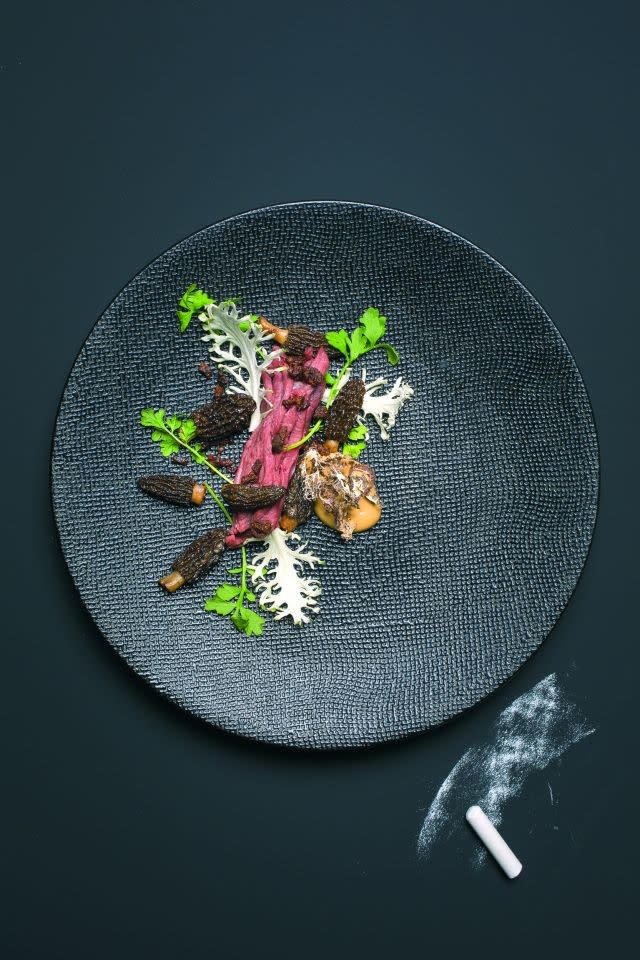 Florent Ladeyn's dish for the "Les chefs font leur cinéma" event