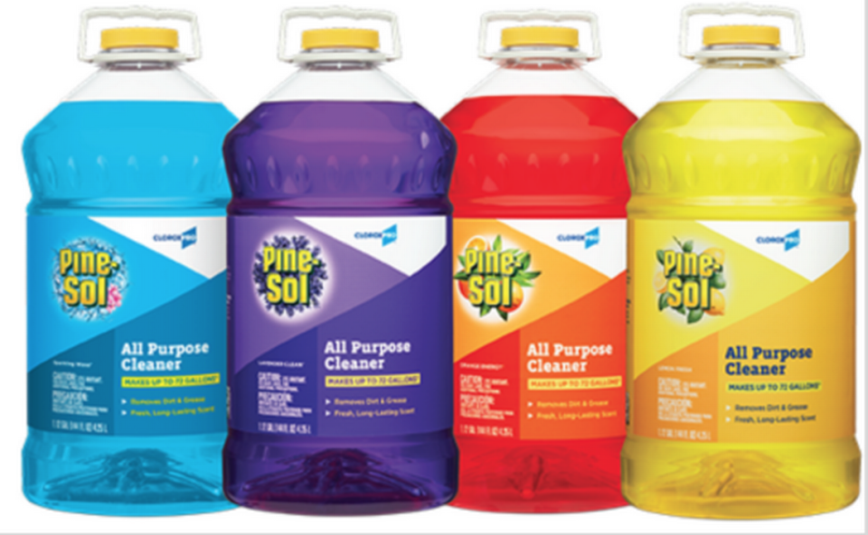 The recalled Pine-Sol All-Purpose Cleaners
