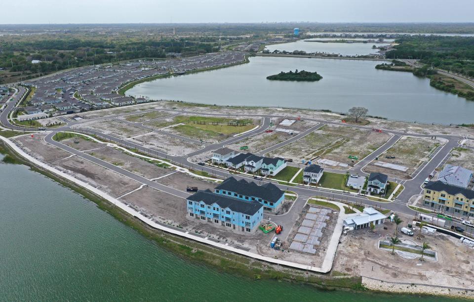 Lakewood Ranch's Sarasota County development at Waterside near the Emerald Landing area is where more apartments and townhomes are being built.