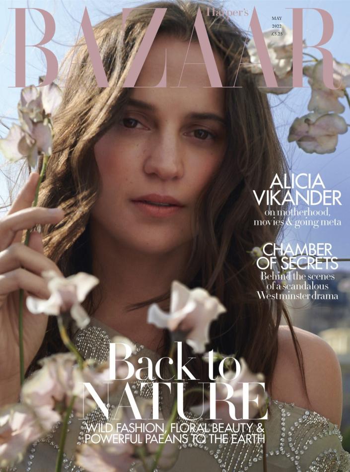 ALICIA VIKANDER STARS ON THE MAY COVER OF HARPER&#x002019;S BAZAAR UK