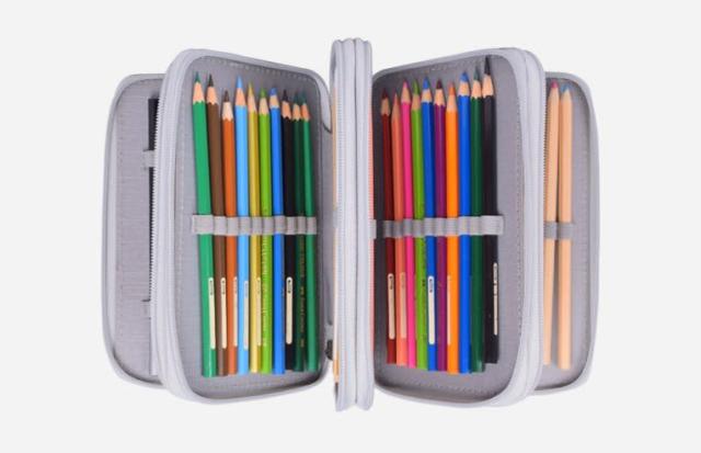 MiPhone Pencil Case Zip Children School Equipment Retangular Stationery Value 