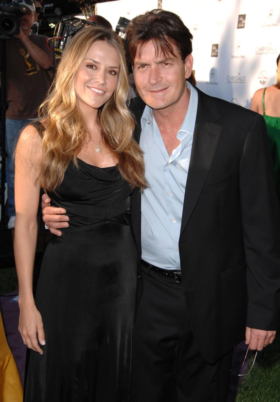 Charlie Sheen and Brooke Mueller