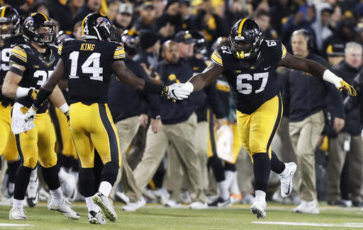 Iowa upsets Michigan at home 14-13. (AP)