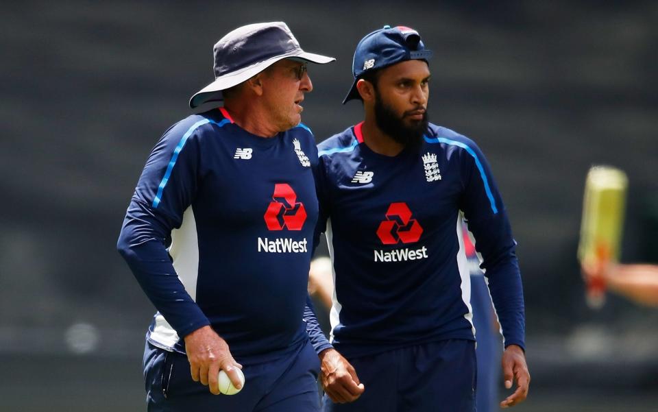 Trevor Bayliss alongside Adil Rashid, who ditched first class cricket last week - Getty Images AsiaPac