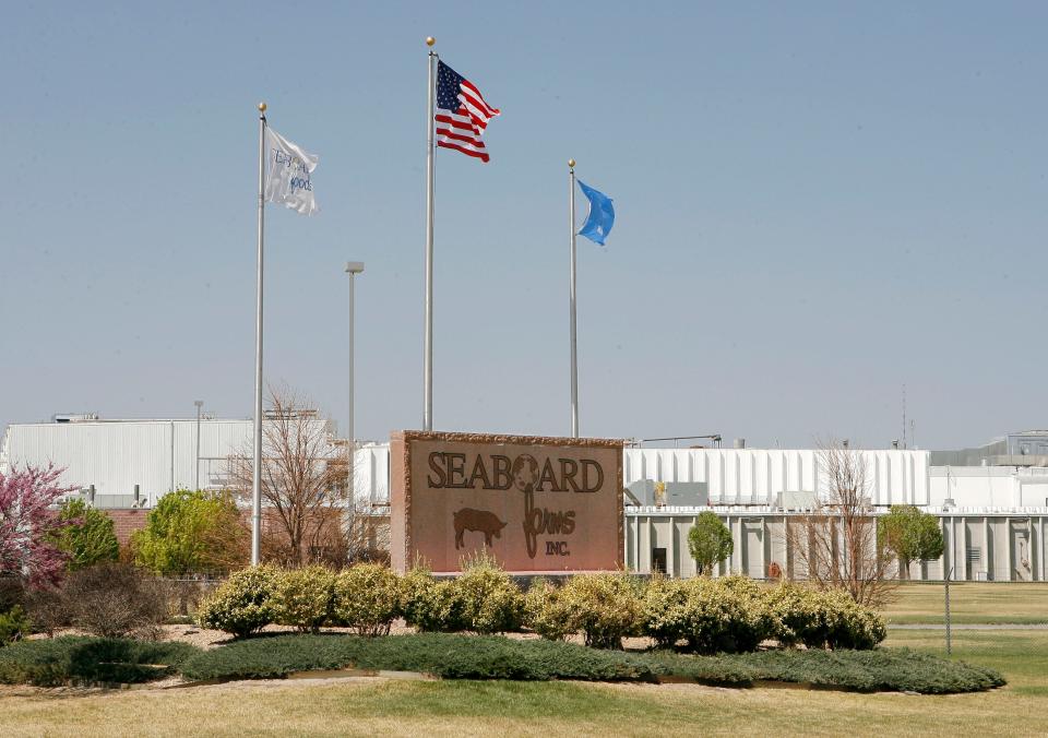 Seaboard Farms' processing and packing plant in Guymon is shown in this file photo.