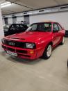 <p>A row of Audi Sport Quattros, including this 1984 example, was particularly impressive. This Group B rallying homologation special was radically reworked from the standard coupe Quattro, with more than a foot chopped out of the wheelbase, an aluminum 2.1-liter five-cylinder turbo good for 302 horsepower, and wider wheels under blistered fenders. It was the most expensive German car when introduced and can fetch more than $500,000 today.<br></p>