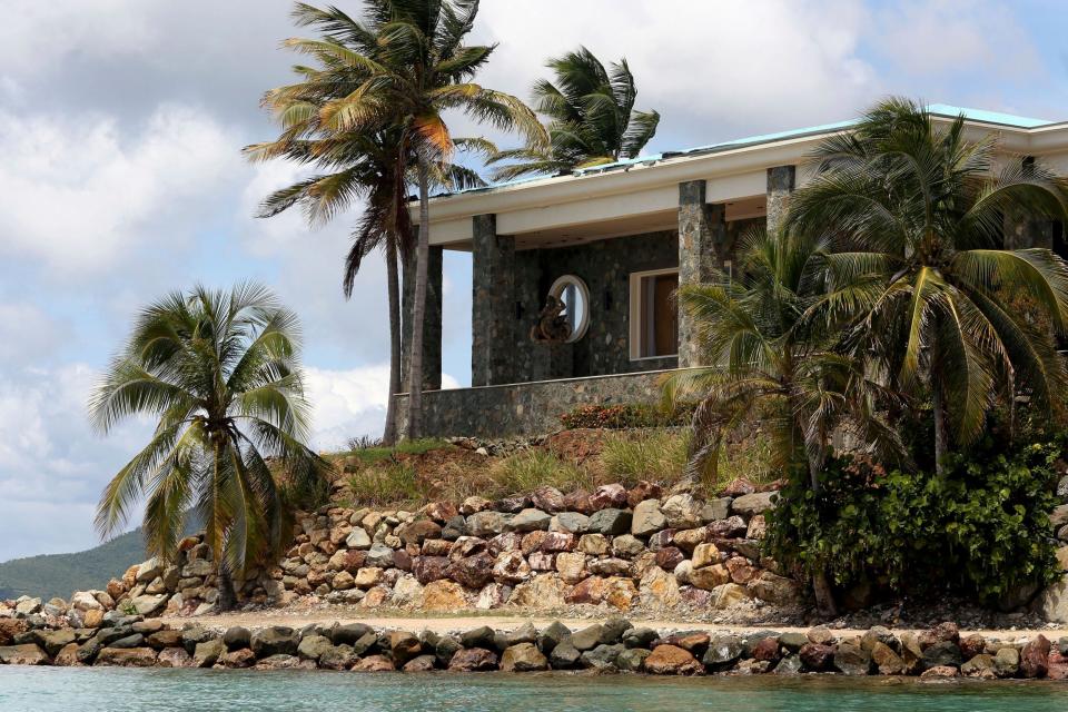 jeffrey epstein little st james island mansion