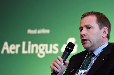 Stephen Kavanagh, CEO of Aer Lingus, speaks in Dublin, June 2016. REUTERS/Clodagh Kilcoyne