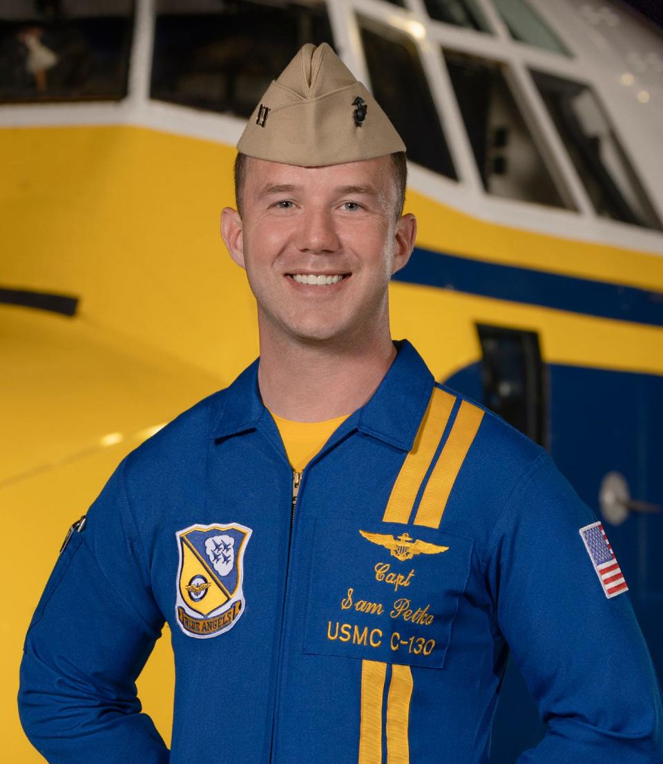 Captain Samuel Petko is a C-130 "Fat Albert" pilot for the 2023 Blue Angels team.