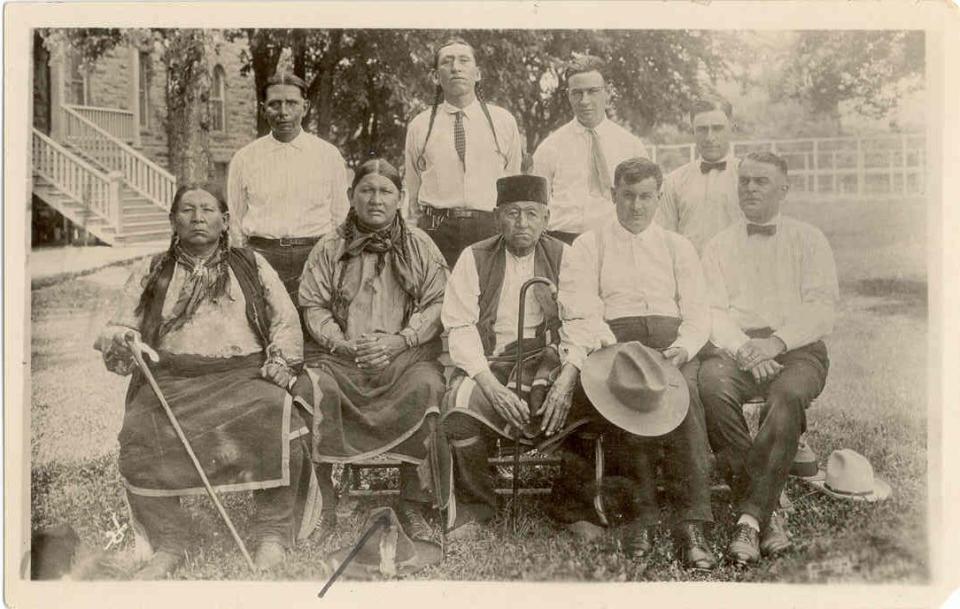 The Osage Tribal Council is pictured July 5, 1922.