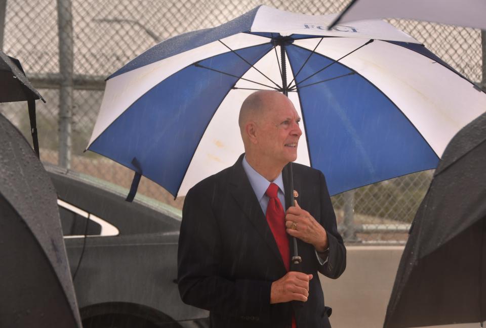 U.S. Rep. Bill Posey, R-Rockledge, is seen at a June 2020 ribbon-cutting for the Ellis Road I-95 interchange/St. Johns Heritage Parkway.