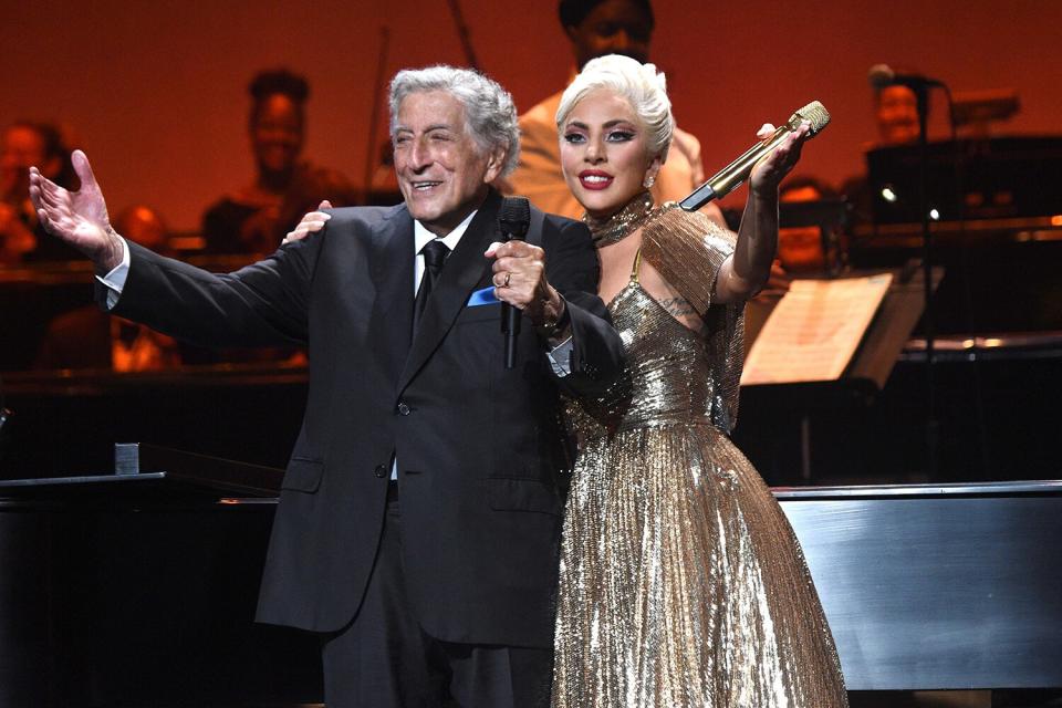 Tony Bennett and Lady Gaga perform live at Radio City Music Hall