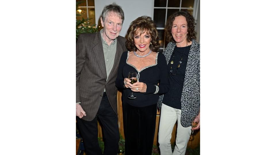 Bill Collins, Dame Joan Collins and Natasha Fosterposed together for the first time