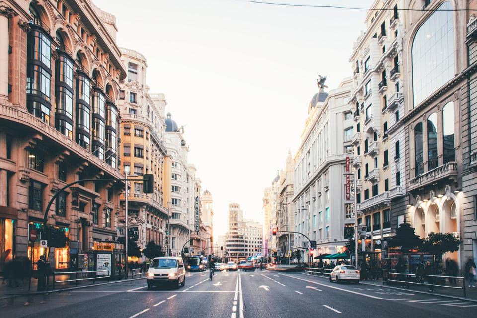 Gran Via In Spain, Madrid